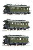 Roco 6200059 3 Piece Set Passenger Coaches PKP DC