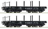 Roco 6600031 2 Piece Set Heavy-duty wagons, DR