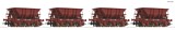 Roco 6600068 4 Piece Set 1 Ore Wagons SJ DC