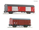 Roco 6600074 2 Piece Set Mail Wagons NS DC