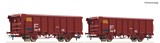 Roco 6600082 2 Piece Set Rolling Roof Wagones FS DC