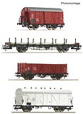 Roco 6600101 4 Piece Set Goods Wagons PKP