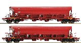 Roco 67087 2 Piece Set Self Unloading Hopper Wagons DB AG