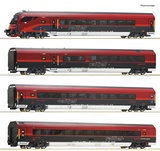 Roco 74037 Gauge H0 Set of 4 Railjets of the ÖBB