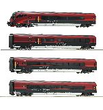 Roco 74083 4 Piece Set Railjet OBB