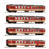 Roco 74130 4 Piece Set Schlieren Coaches OBB