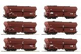 Roco 75894 12-piece Display Self Unloading Hopper Wagons DB AG