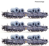 Roco 76002 3 Piece Set Heavy Duty Wagon DB DC