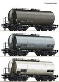 Roco 76015 3 piece set Tank wagons 