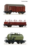 Roco 76018 3 piece set Goods train 