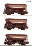 Roco 76033 3 piece set Swing roof wagons 