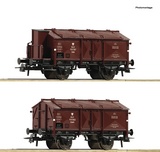 Roco 76043 2 piece set Hinged lid wagons 