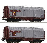 Roco 76047 2 Piece Set Telescopic Hood Wagons FS