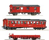 Roco 76050 3 Piece Set Construction-maintenance Train Wagons DB