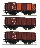 Roco 76062 3 Piece Set Gondolas SNCB