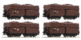 Roco 76063 4 Piece Set Ore Wagons OBB