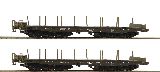 Roco 76074 2 Piece Set Heavy Transport Wagons BW