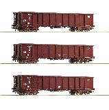 Roco 76091 3 Piece Set Gondolas HZ Cargo