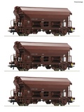 Roco 76180 3 piece set Swing roof wagons 