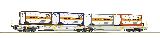 Roco 76438 Articulated Double Pocket Wagon AAE