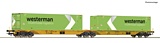 Roco 76631 Double container carrier wagon Westerman Contain