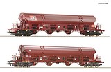 Roco 77036 2 Piece Set Swivel Roof Wagons DB DC