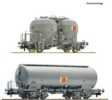 Roco 77038 2-piece set: Silo wagons, SBB