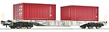 Roco 77345 Container Carrier Wagon AAE DC