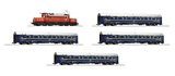 Roco 61468 5 piece set Electric locomotive class 1020 and 4 sleeping cars