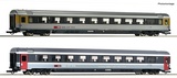 Roco 74023 2 piece set 3 EuroCity coaches EC 7 SBB