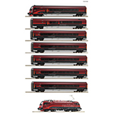 Roco 74116 8 piece set Railjet OBB