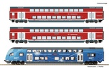 Roco 74155 3 piece set Double deck coaches 