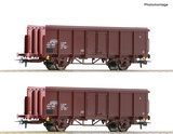 Roco 76006 2 piece set Open goods wagons DR