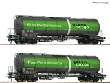 Roco 76026 2 piece set Tank wagons Green Cargo