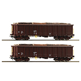 Roco 76075 2 piece set Open goods wagons OBB