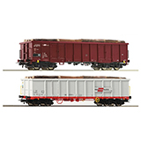 Roco 76076 2 piece set Open goods wagons OBB