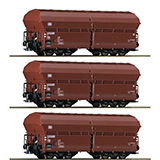 Roco 76079 3 piece set Self-unloading hopper wagons DB