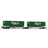 Roco 76432 Articulated double pocket wagon AAE