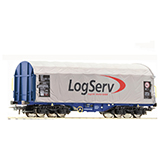 Roco 76451 Slide tarpaulin wagon LogServ