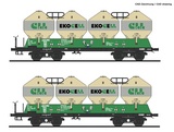 Roco 77006 2-piece set: Silo wagons, ZSSK