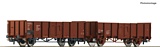 Roco 77035 2 piece set Open goods wagons DR