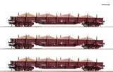 Roco 77042 3 piece set 2 Sand train DR