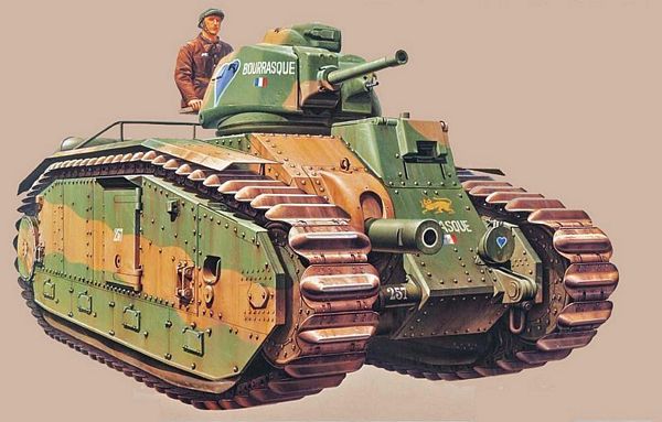 Tamiya 30058 French Battle Tank B1 bis