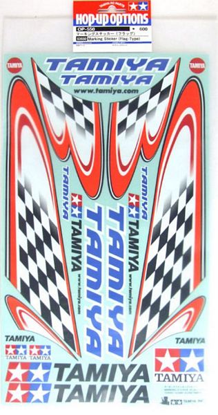 Tamiya 53550 RC Body Sticker Checker Flag Type A