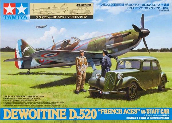 Tamiya 61109 Dewoitine D 520 French Aces