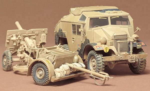 Tamiya 35044 British 25 Pndr Gun-Quad Kit