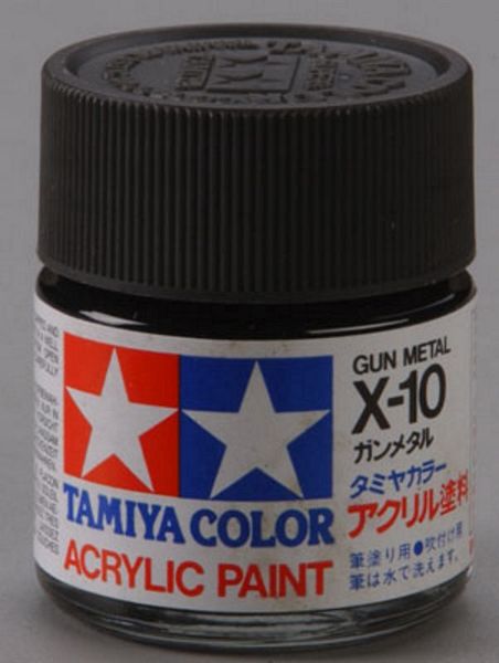 Tamiya 81010 Acrylic X-10 Gun Metal