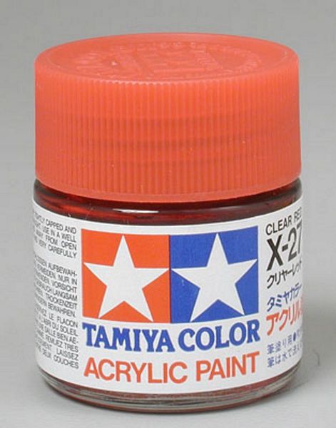 Tamiya 81027 Acrylic X-27 Clear Red