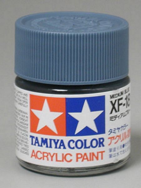 Tamiya 81318 Acrylic XF-18 Medium Blue