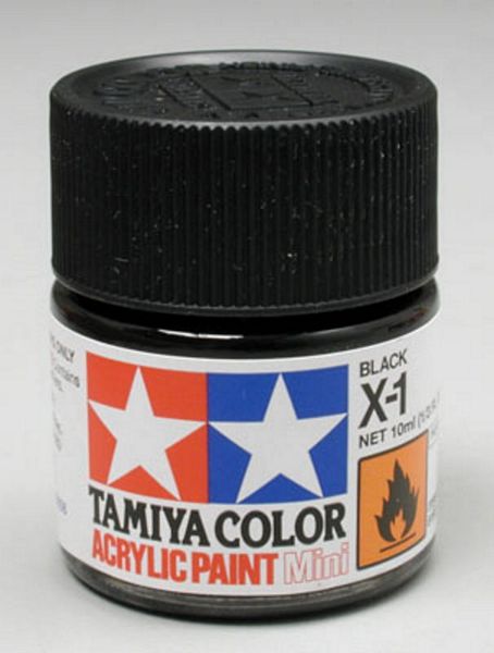 Tamiya 81501 Acrylic Mini X-1 Black